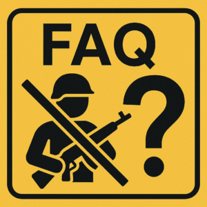 Hier finden Sie häufige Fragen und fachkundige Antworten zur Thematik der Kriegsdienstverweigerung.